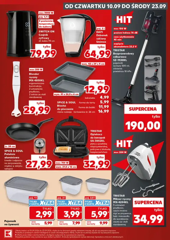 Kaufland - gazetka promocyjna Oferta Kaufland - Non Food od czwartku 10.09 do środy 23.09 - strona 13