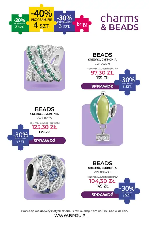 Briju - gazetka promocyjna Charms&Beads od środy 09.09 do środy 30.09 - strona 13