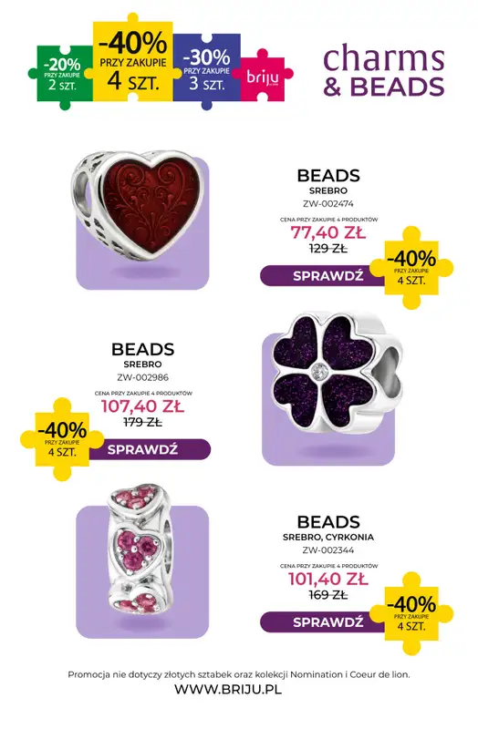 Briju - gazetka promocyjna Charms&Beads od środy 09.09 do środy 30.09 - strona 7
