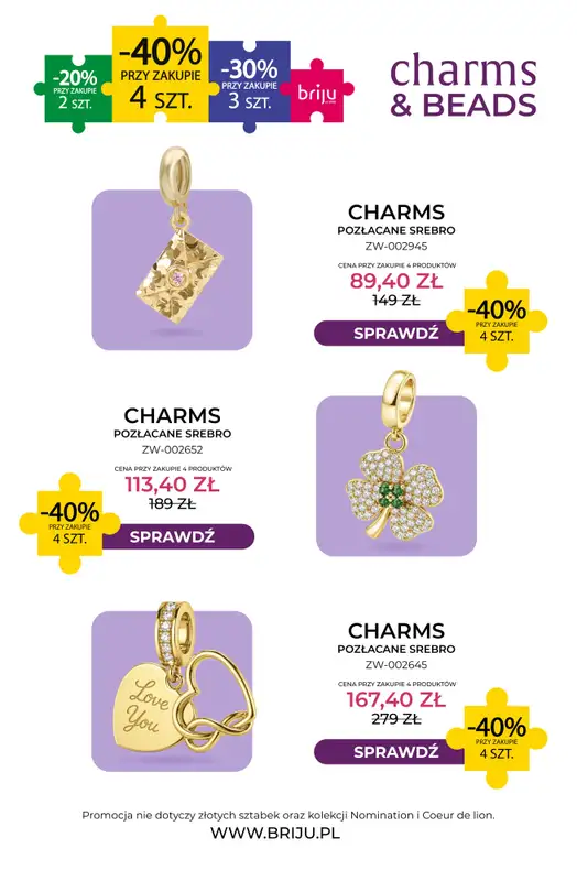 Briju - gazetka promocyjna Charms&Beads od środy 09.09 do środy 30.09 - strona 4
