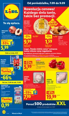 Lidl - gazetka promocyjna Oferta od poniedziałku od poniedziałku 07.09 do środy 09.09