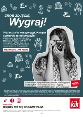 KiK - gazetka promocyjna Gazetka od poniedziałku 14.09 do czwartku 24.09 - strona 14