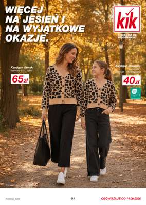 KiK - gazetka promocyjna Gazetka od poniedziałku 14.09 do czwartku 24.09