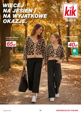 KiK - gazetka promocyjna Gazetka od poniedziałku 14.09 do czwartku 24.09
