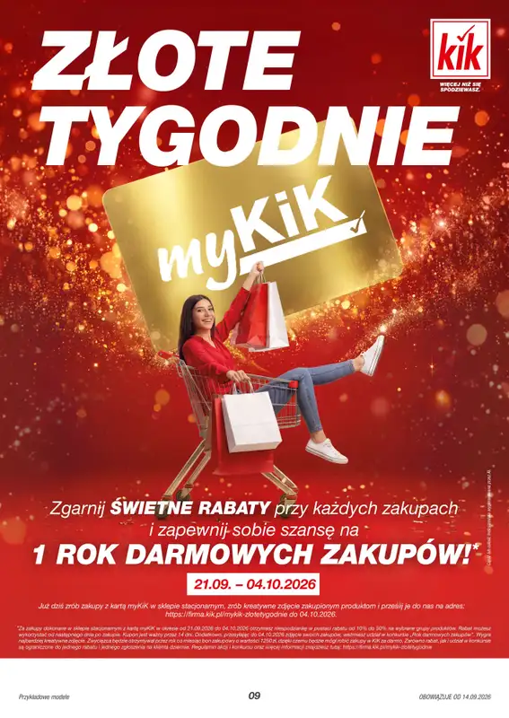 KiK - gazetka promocyjna Gazetka od poniedziałku 14.09 do czwartku 24.09 - strona 9