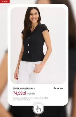 bonprix - gazetka promocyjna Bluzki i koszule do -50% od wtorku 08.09  - strona 7