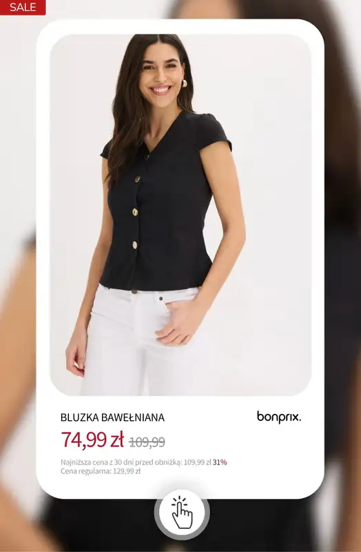 bonprix - gazetka promocyjna Bluzki i koszule do -50% od wtorku 08.09  - strona 7