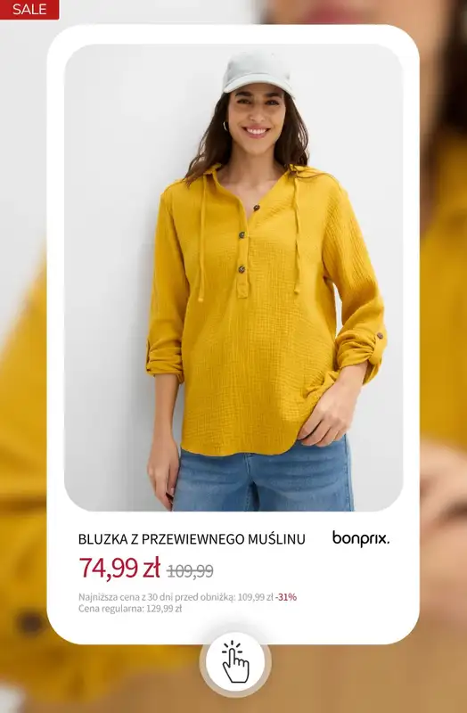 bonprix - gazetka promocyjna Bluzki i koszule do -50% od wtorku 08.09  - strona 17