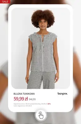 bonprix - gazetka promocyjna Bluzki i koszule do -50% od wtorku 08.09  - strona 15