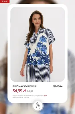 bonprix - gazetka promocyjna Bluzki i koszule do -50% od wtorku 08.09  - strona 18