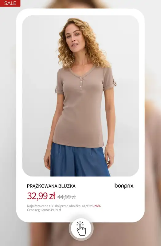 bonprix - gazetka promocyjna Bluzki i koszule do -50% od wtorku 08.09  - strona 3