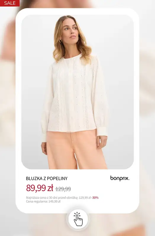 bonprix - gazetka promocyjna Bluzki i koszule do -50% od wtorku 08.09  - strona 14