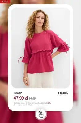 bonprix - gazetka promocyjna Bluzki i koszule do -50% od wtorku 08.09  - strona 12