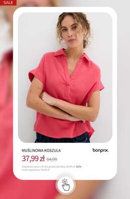 bonprix - gazetka promocyjna Bluzki i koszule do -50% od wtorku 08.09  - strona 6