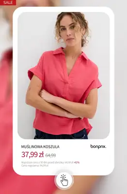 bonprix - gazetka promocyjna Bluzki i koszule do -50% od wtorku 08.09  - strona 6