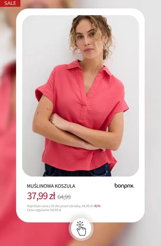 bonprix - gazetka promocyjna Bluzki i koszule do -50% od wtorku 08.09  - strona 6