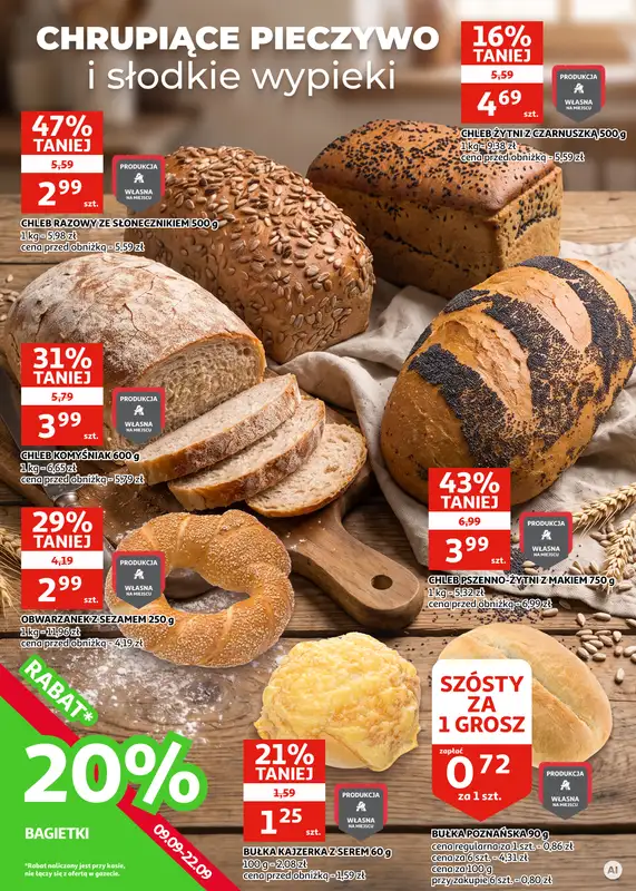 Auchan - gazetka promocyjna Gazetka Racibórz I Soczysta jesień: czas na zbiory! od środy 09.09 do wtorku 22.09 - strona 9