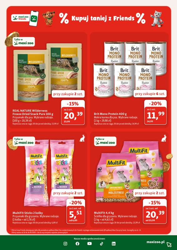 MAXI ZOO - gazetka promocyjna Gazetka  do środy 07.10 - strona 5