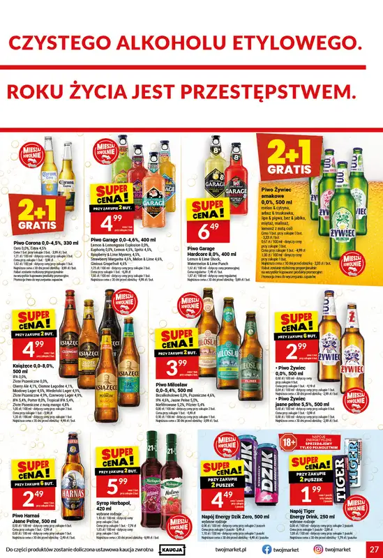 Twój Market - gazetka promocyjna Gazetka od środy 09.09 do wtorku 15.09 - strona 27