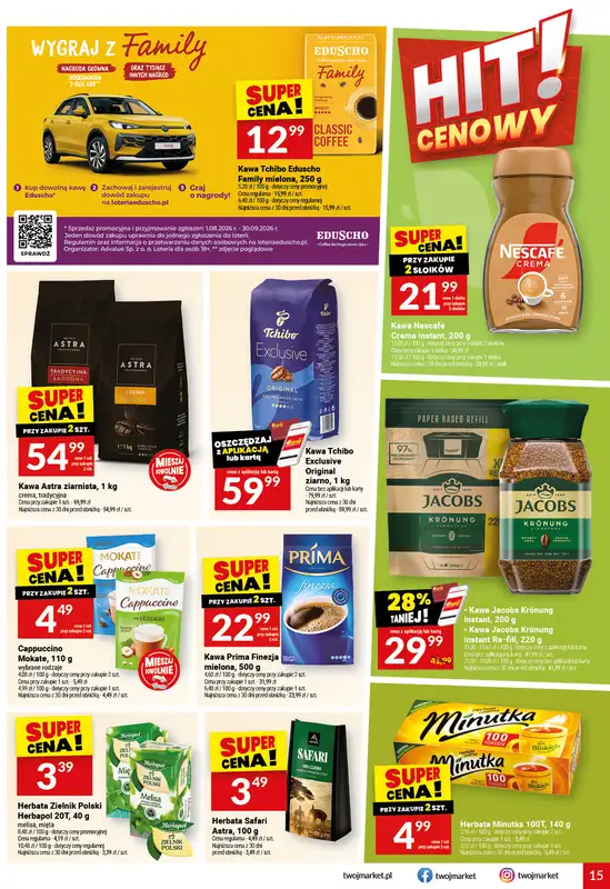 Twój Market - gazetka promocyjna Gazetka od środy 09.09 do wtorku 15.09 - strona 15