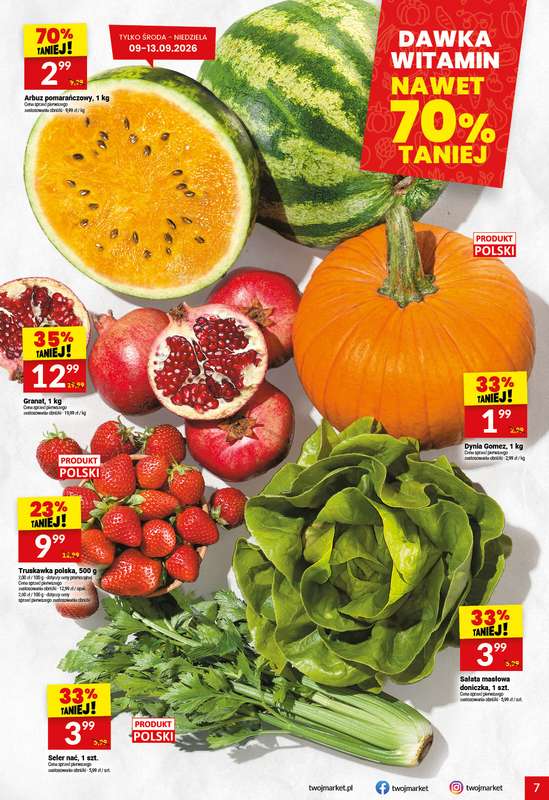 Twój Market - gazetka promocyjna Gazetka od środy 09.09 do wtorku 15.09 - strona 7