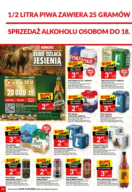 Twój Market - gazetka promocyjna Gazetka od środy 09.09 do wtorku 15.09 - strona 26