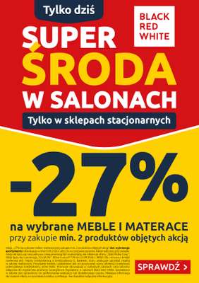 Black Red White - gazetka promocyjna Super Środa w salonach Black Red White - Tylko dziś od środy 09.09 do środy 09.09