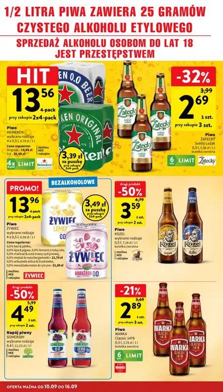 Intermarche - gazetka promocyjna Gazetka od czwartku 10.09 do środy 16.09 - strona 30