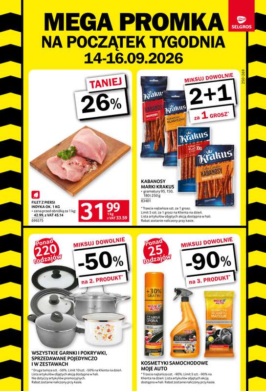 Selgros - gazetka promocyjna Mega Promka od poniedziałku 14.09 do środy 23.09