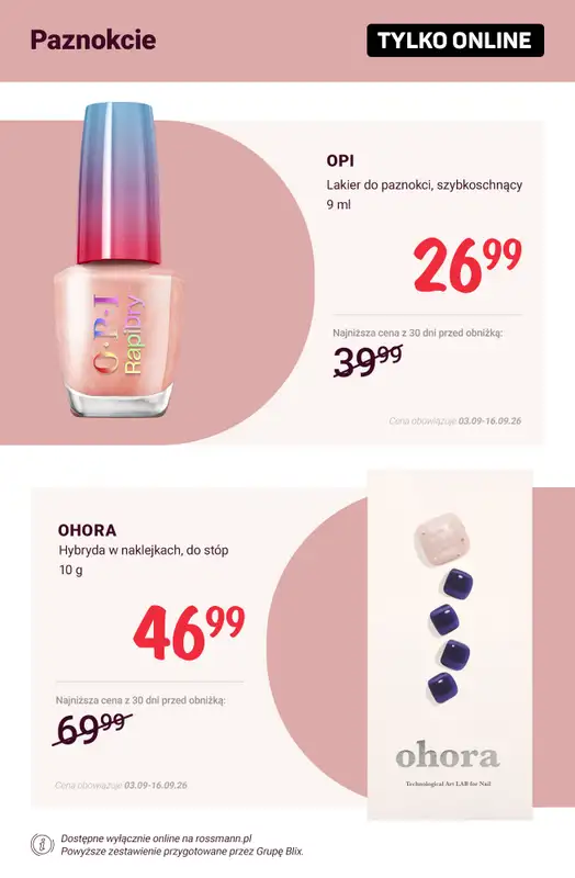 Rossmann - gazetka promocyjna Promocje TYLKO ONLINE od wtorku 08.09 do środy 16.09 - strona 10