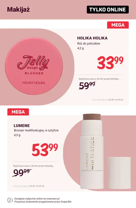 Rossmann - gazetka promocyjna Promocje TYLKO ONLINE od wtorku 08.09 do środy 16.09 - strona 7