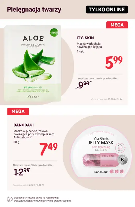 Rossmann - gazetka promocyjna Promocje TYLKO ONLINE od wtorku 08.09 do środy 16.09 - strona 4