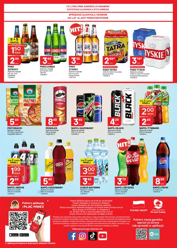 Chorten - gazetka promocyjna Gazetka Małopolska, Śląsk, Podkarpacie, Opolskie Market od czwartku 10.09 do niedzieli 20.09 - strona 4