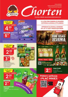 Chorten - gazetka promocyjna Gazetka Podlaskie Market od czwartku 10.09 do niedzieli 20.09