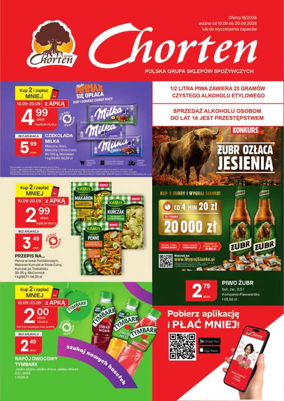 Chorten - gazetka promocyjna Gazetka Podlaskie Market od czwartku 10.09 do niedzieli 20.09