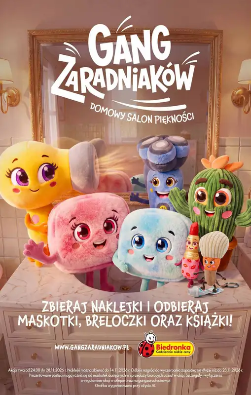 Biedronka - gazetka promocyjna Gang zaradniaków  