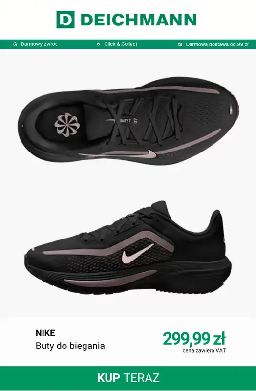 Deichmann - gazetka promocyjna Buty do biegania damskie od wtorku 08.09  - strona 12