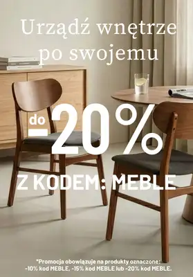 Homla - gazetka promocyjna Do -20% na meble od wtorku 08.09 