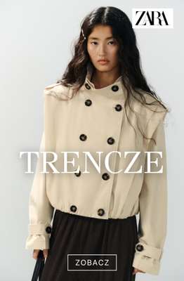 Zara - gazetka promocyjna Trencze damskie od wtorku 08.09 