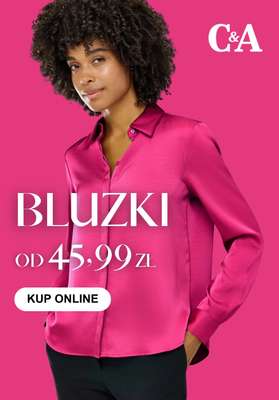 C&A - gazetka promocyjna Bluzki damskie od 45,99 zł od wtorku 08.09 