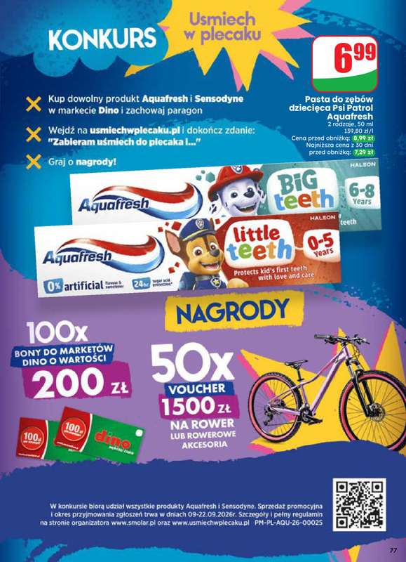 Dino - gazetka promocyjna Gazetka 37 / 2026 od środy 09.09 do wtorku 15.09 - strona 77