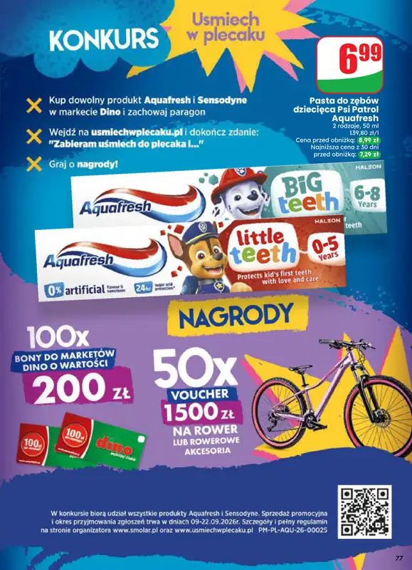 Dino - gazetka promocyjna Gazetka 37 / 2026 od środy 09.09 do wtorku 15.09 - strona 77