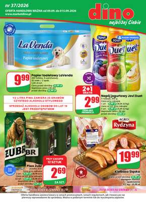 Dino - gazetka promocyjna Gazetka 37 / 2026 od środy 09.09 do wtorku 15.09