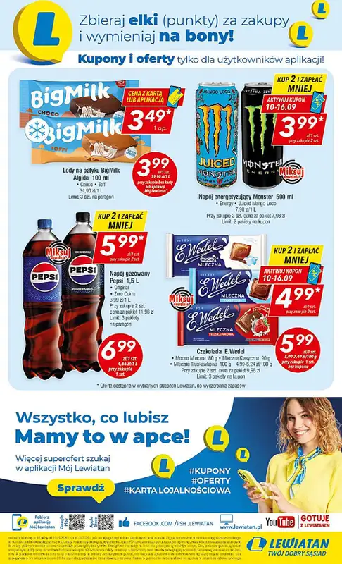LEWIATAN - gazetka promocyjna Mamy TO w Lewiatanie – woj. małopolskie od czwartku 10.09 do środy 16.09 - strona 22