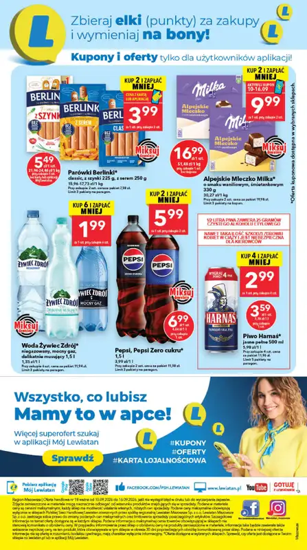 LEWIATAN - gazetka promocyjna Mamy TO w Lewiatanie – woj. mazowieckie od czwartku 10.09 do środy 16.09 - strona 8