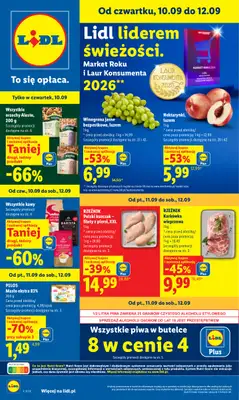 Lidl - gazetka promocyjna Oferta od czwartku od czwartku 10.09 do soboty 12.09