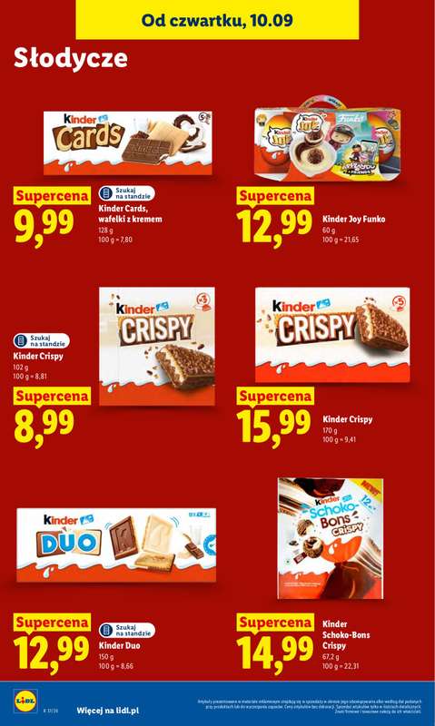 Lidl - gazetka promocyjna Oferta od czwartku od czwartku 10.09 do soboty 12.09 - strona 66
