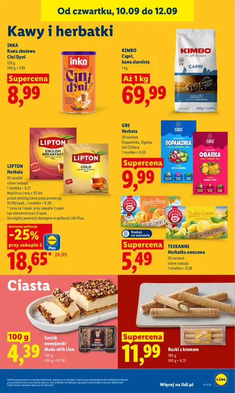 Lidl - gazetka promocyjna Oferta od czwartku od czwartku 10.09 do soboty 12.09 - strona 59