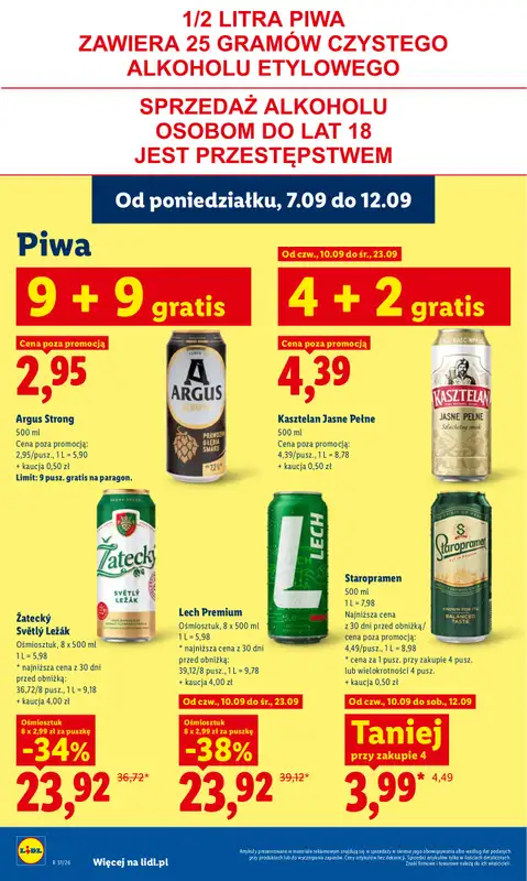 Lidl - gazetka promocyjna Oferta od czwartku od czwartku 10.09 do soboty 12.09 - strona 64