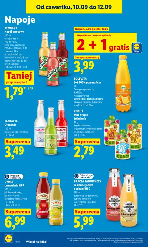 Lidl - gazetka promocyjna Oferta od czwartku od czwartku 10.09 do soboty 12.09 - strona 62